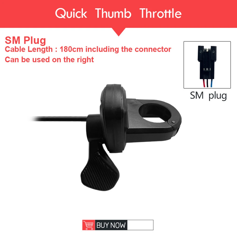 

Electric Bicycle EBike Right Thumb Throttle Speed Control 12-72V Quick Release Lithium Battery Booster Modification Accessories
