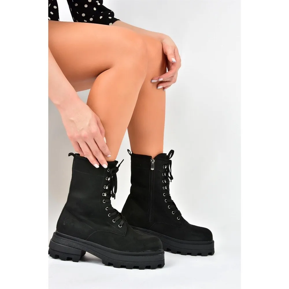 

Черная замшевая кружевная Женская почтовая лодка Dorlie L996750002