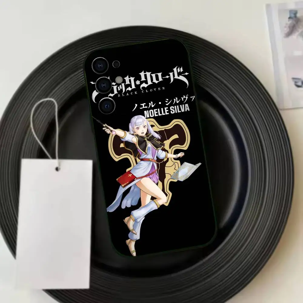 Фото Чехол для телефона B-Black Clover-Noelle Silva, черный мягкий чехол для Samsung S24, S23, S21, S22, S24, S30, S20Ultra Plus №5