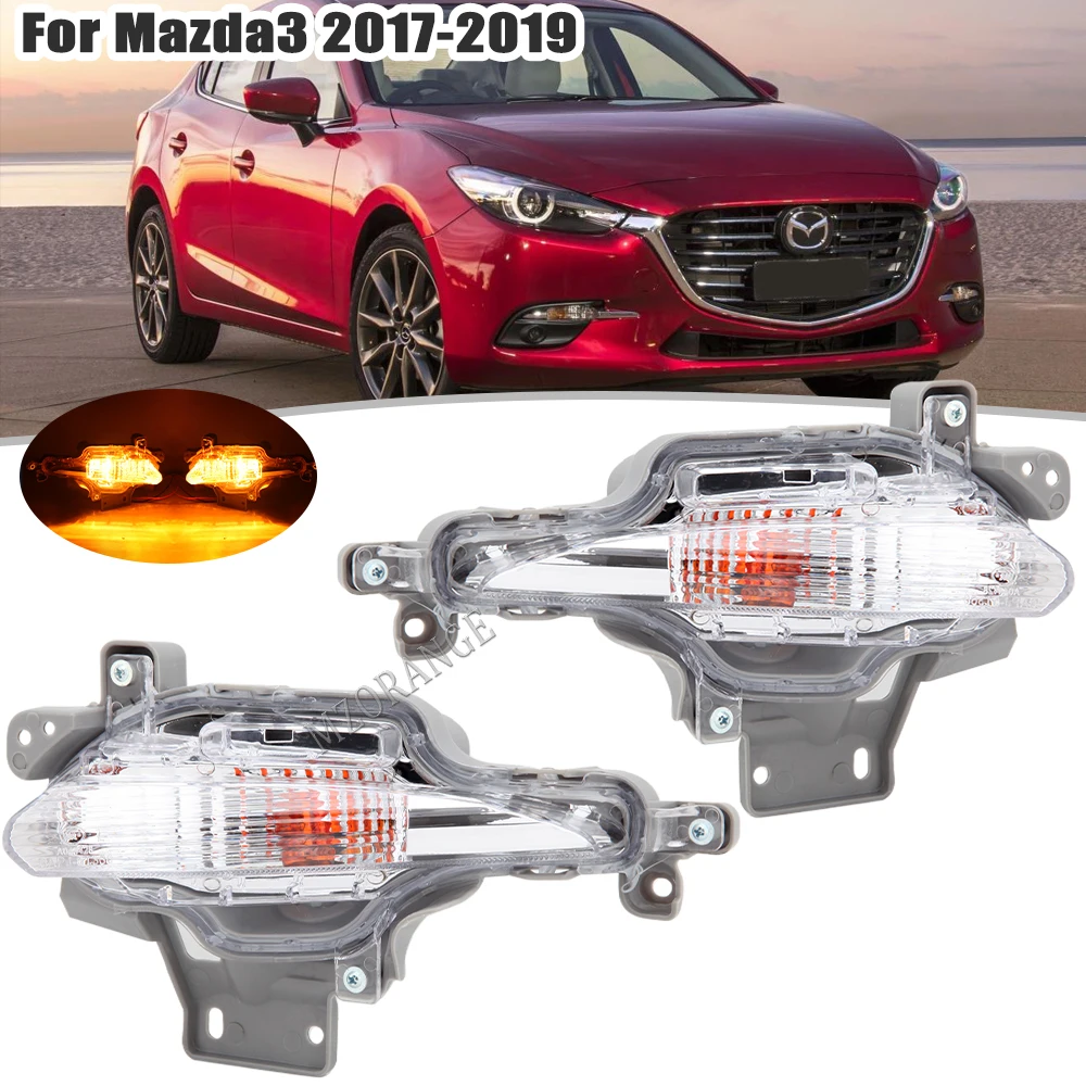 

Автомобильные противотуманные фары для Mazda 3 axela 2017 2018, дневные ходовые огни, противотуманные фары, угловые лампы, автомобильные аксессуары