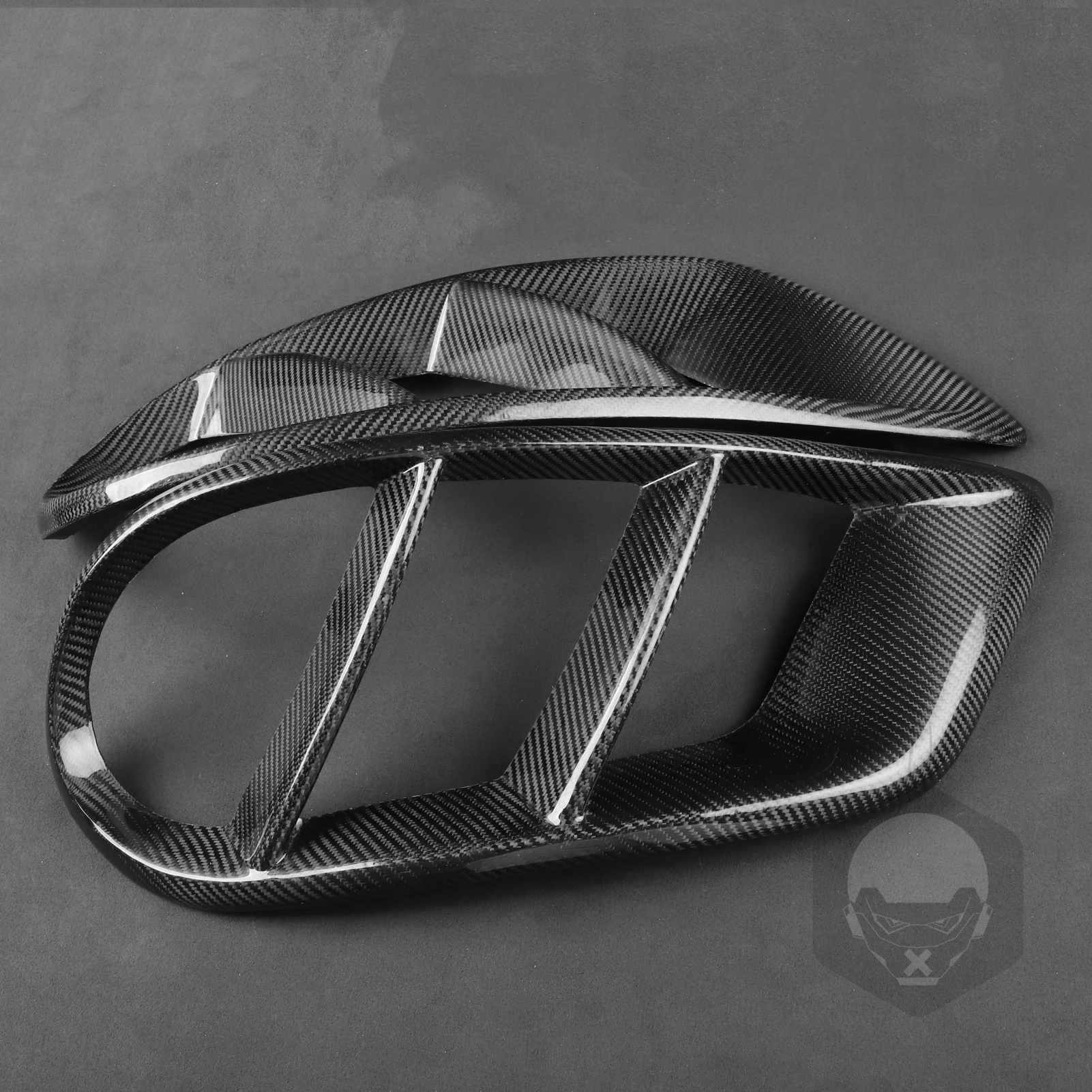 Фото Для Mercedes-Benz C-Class W205 2015-2018: Накладка на воздухозаборник переднего бампера из настоящего сухого карбона, аксессуары для тюнинга автомобиля №5