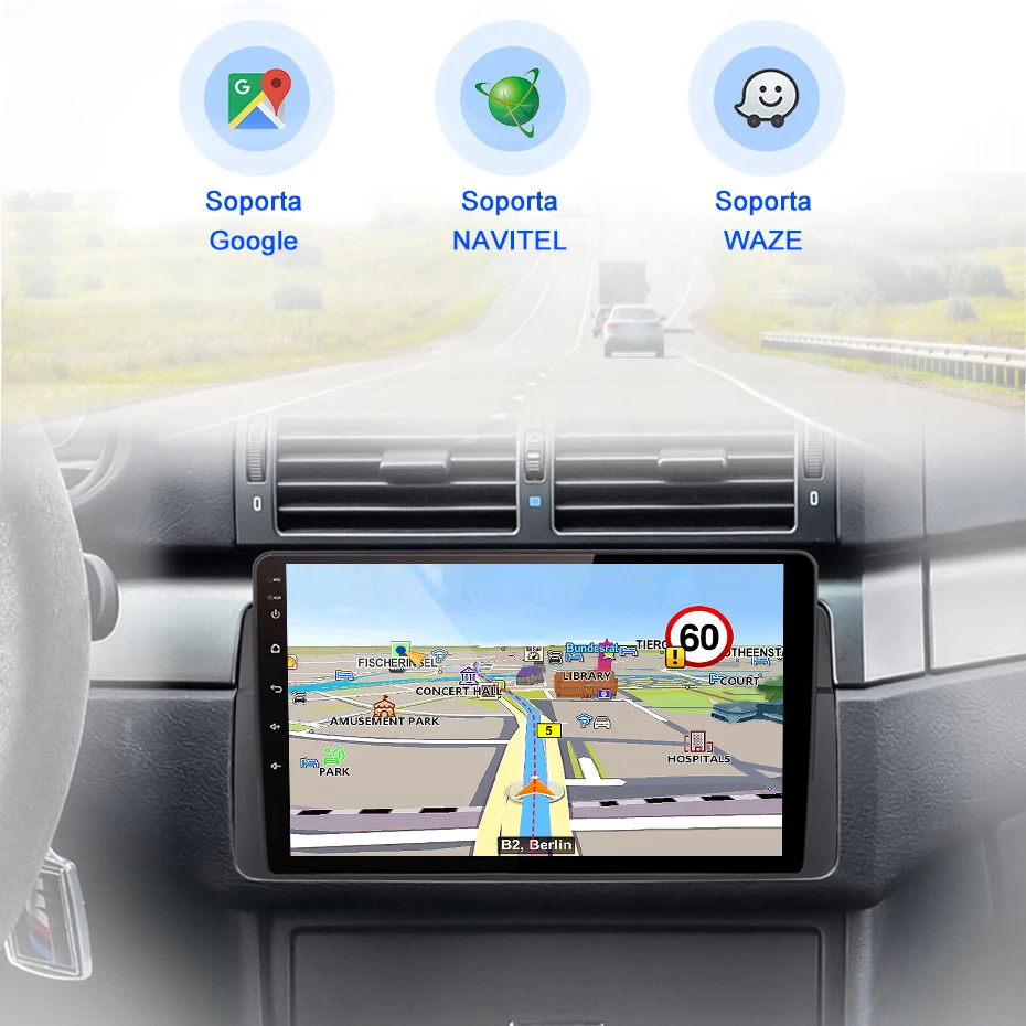 Автомагнитола 2DIN 4 + 64 ГБ android мультимедийный плеер стерео carplay Автомобильная