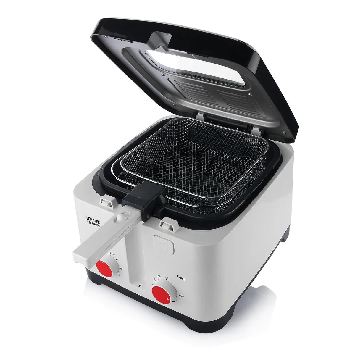 2,5 L Capacity volume control, non-stick basket, recipe book Timer white fryer -function Business-office-HOME use convenient