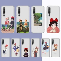 yndfcnb kikis delivery service anime phone case for samsung a51 a52 a71 a12 for redmi 7 9 9a for huawei honor8x 10i clear case
