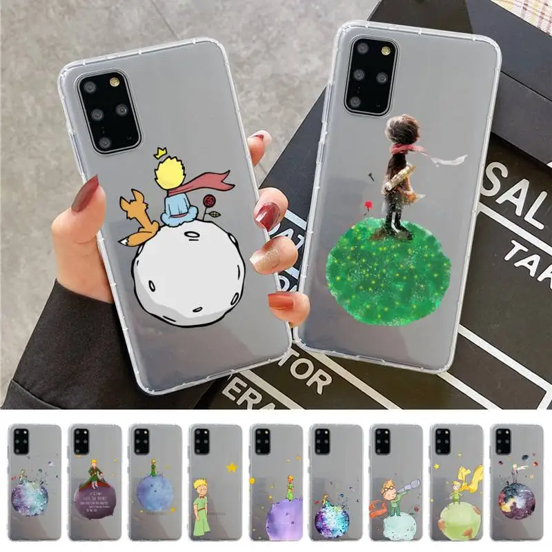 

Cartoon The Little Prince fox Phone Case for Samsung S20 S10 lite S21 plus for Redmi Note8 9pro for Huawei P20 Clear Case