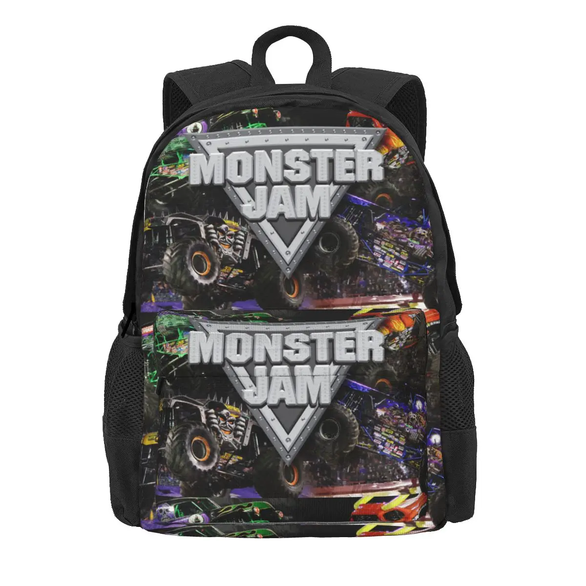 Классические рюкзаки с узором Monster Jam сумка для книг мальчиков и девочек детские