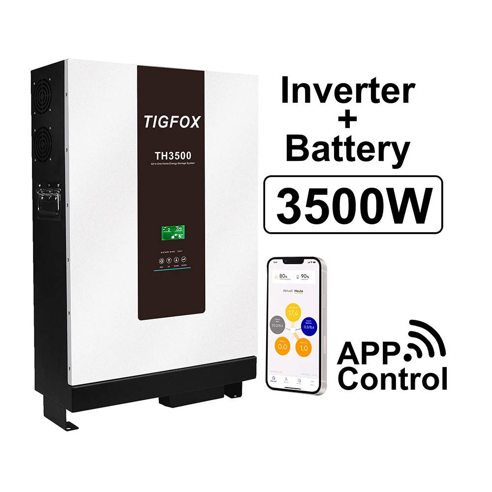 

Germany Warehouse 220V 20KW 10KW All in One Solar Battery Inverter Off Grid Energy Storage System 5kw Battery with 48V 3KW