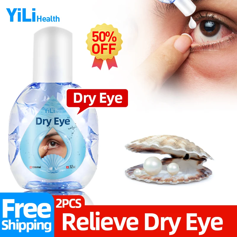 

Dry Eyes Treatment Eye Drops Relieve Fatigue Apply To Itchy Eyes Pearl Ingredients 12ml