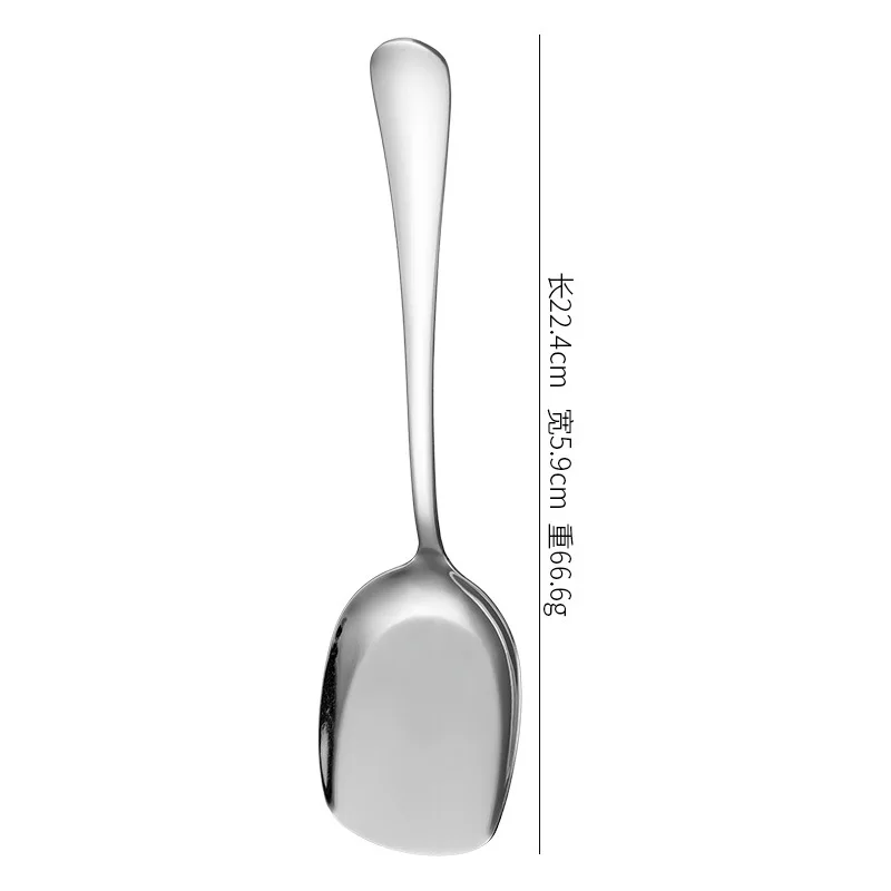 304 stainless steel common spoon fork hotel divided vegetable spoon colander creative household thickened tableware big public s images - 6