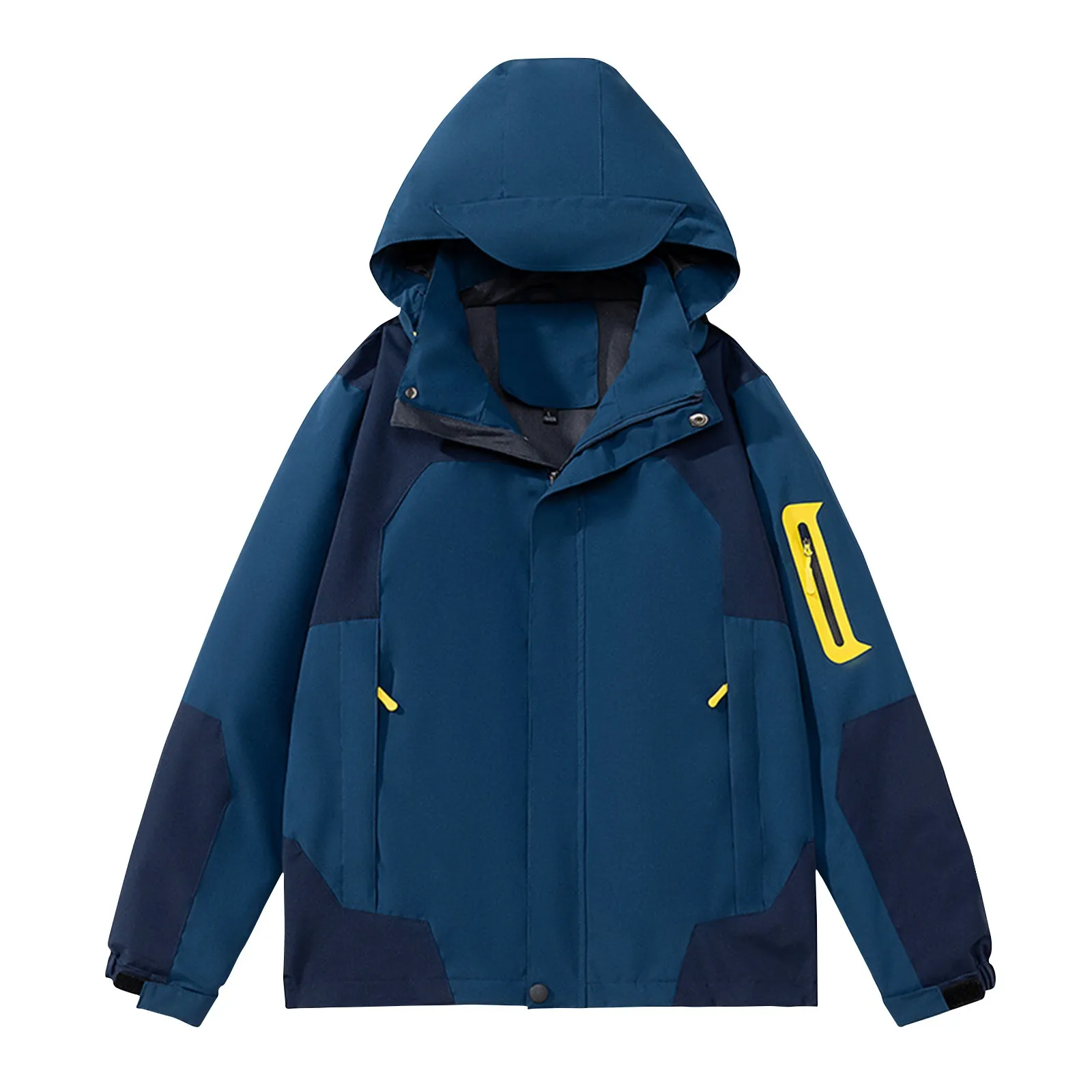 

Men's Outdoor Jacket Three-in-one Detachable Thick Hooded Contrasting Color Casual Jacket