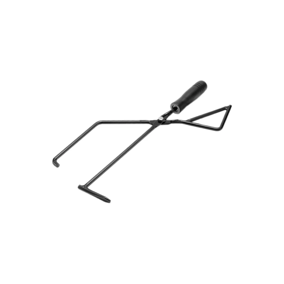

Outdoor Hammer Carbon Clip Camping Barbecue Clip Charcoal Clip Beech Handle Carbon Clip Tongs,Black