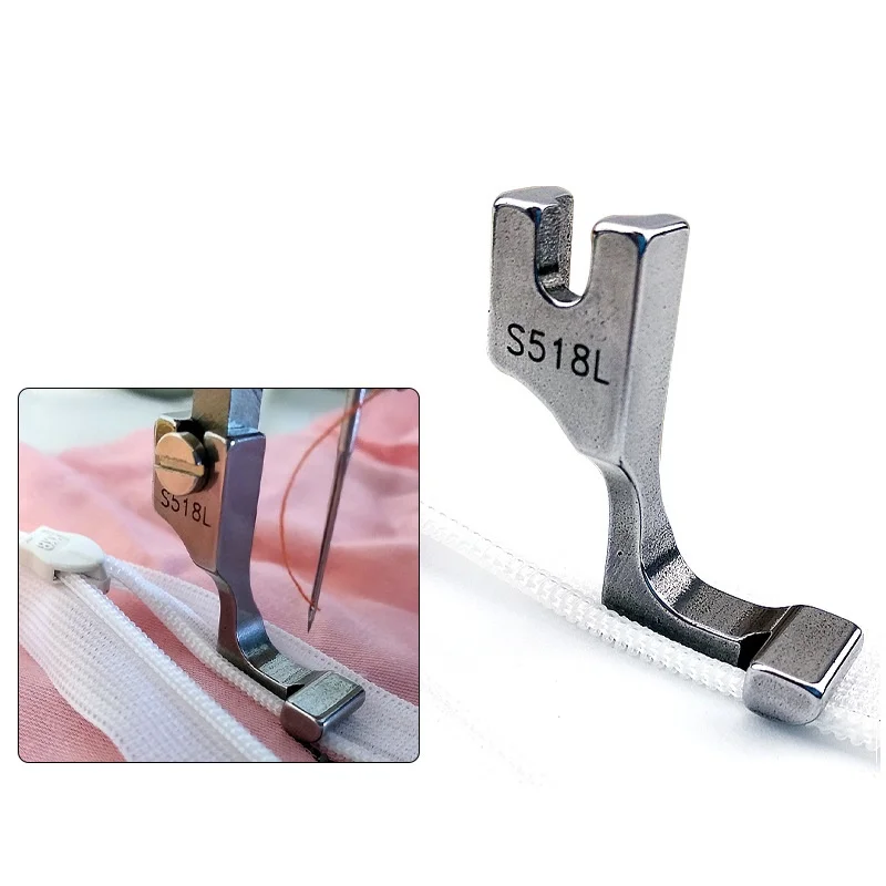 

# S518L/T168 случайная промышленная стандартная плоская стальная односторонняя невидимая прижимная лапка на молнии