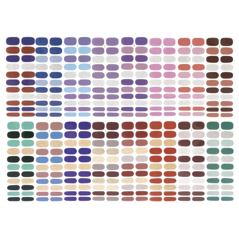 

Полутвердые гелевые наклейки для ногтей, блестящие гелевые обертки для ногтей, 22 шт.