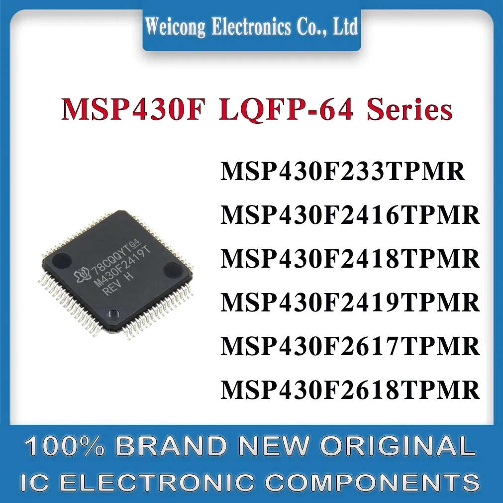 

MSP430F2419TPMR MSP430F2416TPMR MSP430F233TPMR MSP430F2418TPMR MSP430F2617TPMR MSP430F2618TPMR MSP430F MSP430 MSP IC MCU LQFP-64