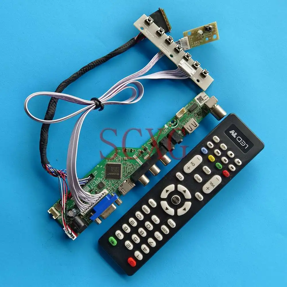 

Матричная плата контроллера DIY Kit подходит для B116XW03 V1 аналоговый ТВ-сигнал 11,6 "HDMI-совместимый VGA AV USB LVDS 40 Pin 1366 768 ноутбуков