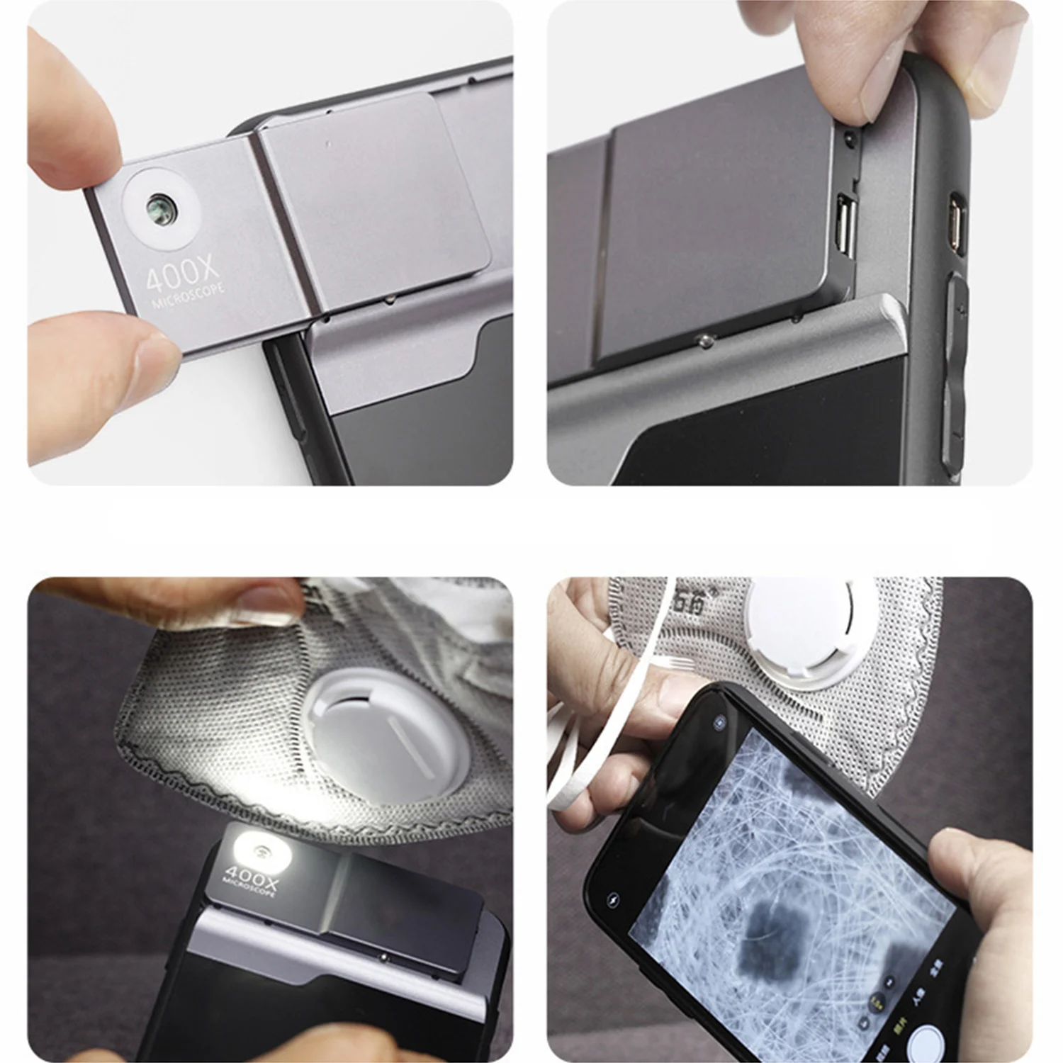 Iphone 400x microscope