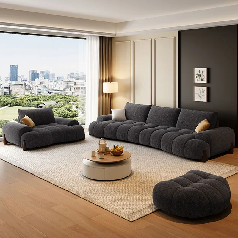 

Напольный облачный диван для гостиной, изогнутый роскошный массажный диван, модульный откидной диван, мебель для дома