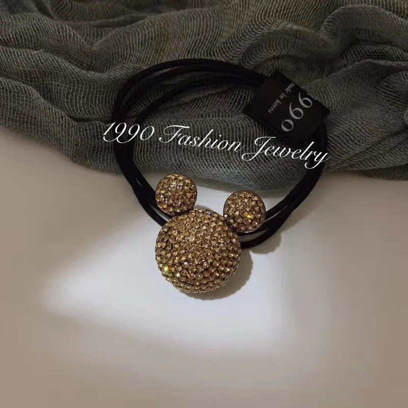 

Детская кукла Disney 1990, аксессуары для волос, полноразмерная стерео веревка с головой Микки Мауса, характерный головной убор, мультяшная вере...