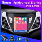 Автомагнитола на Android, мультимедийный экран для Hyundai Elantra Tesla 2011-2013, видео 2Din, навигация, Carplay, стерео, 9,7