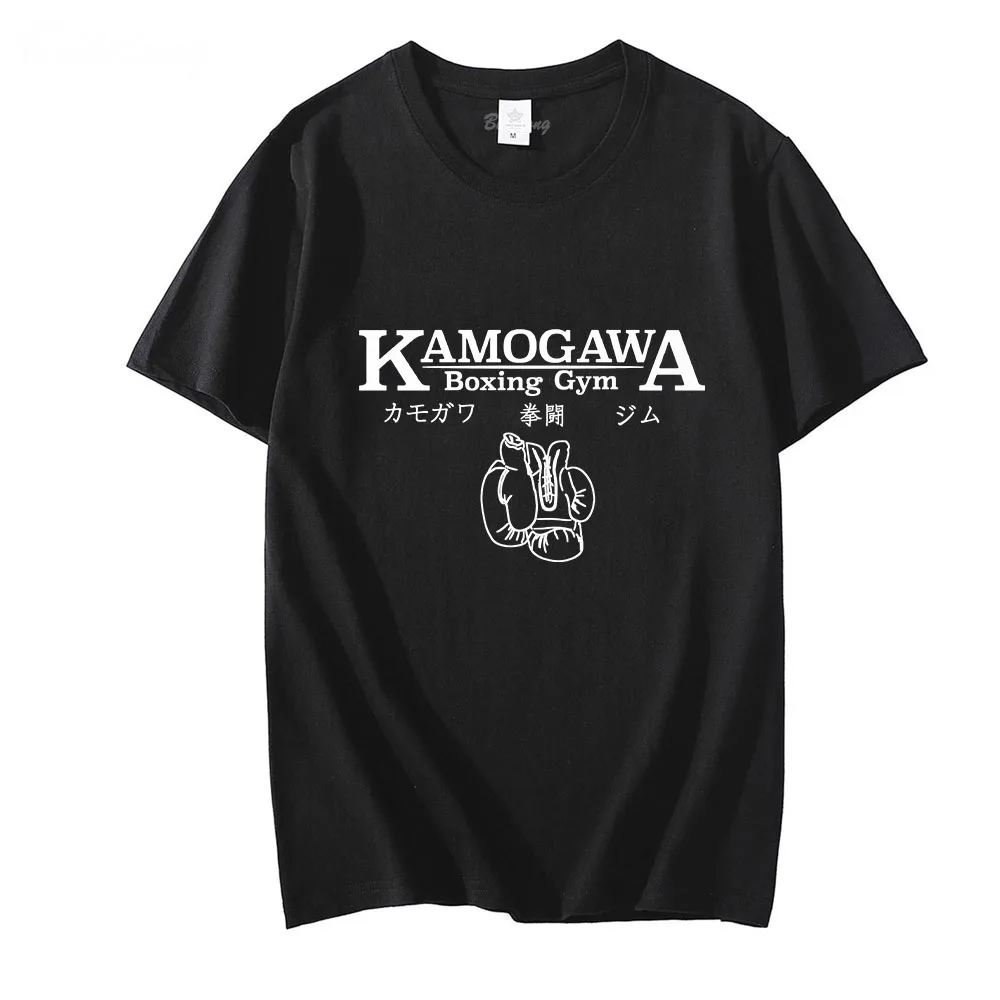

Hajime No Ippo The Fighting! KAMOGAWA Boxing T-shirts MEN 100% Cotton Tshirts Spring and Summer T Shirts Japanese Anime Harajuku