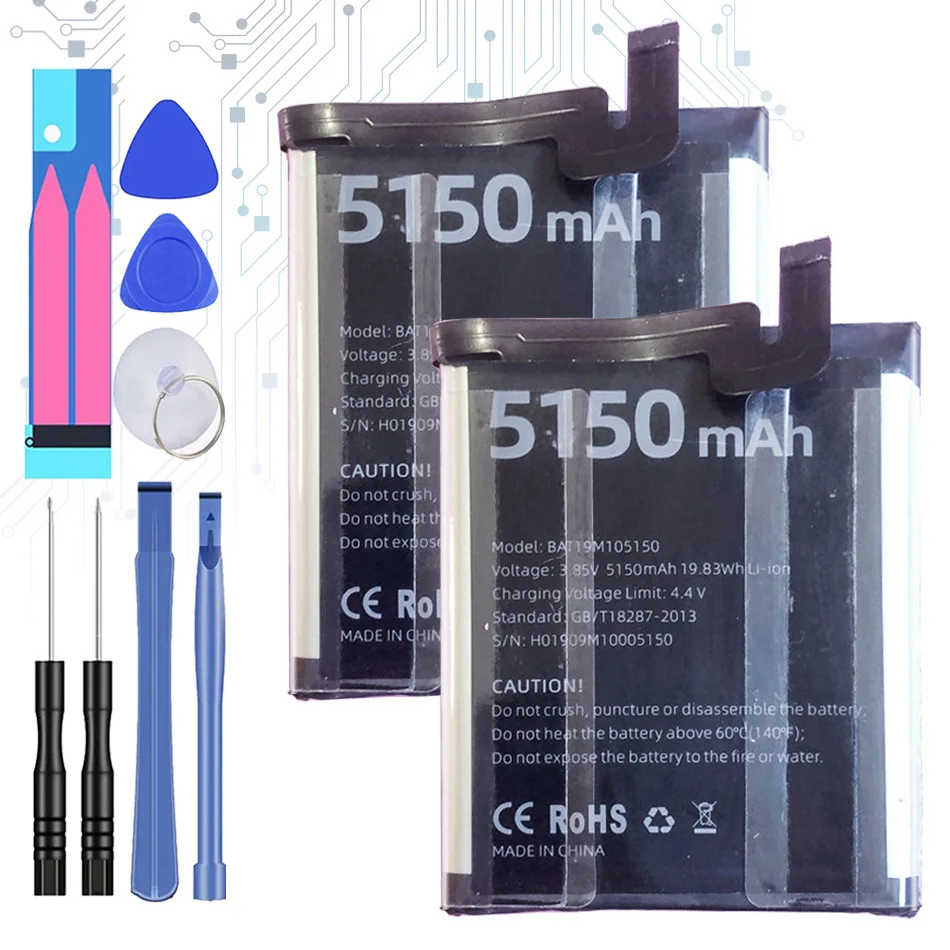 

Аккумулятор BAT19M105150 5150 мАч для DOOGEE S95/S95 Pro S95Pro