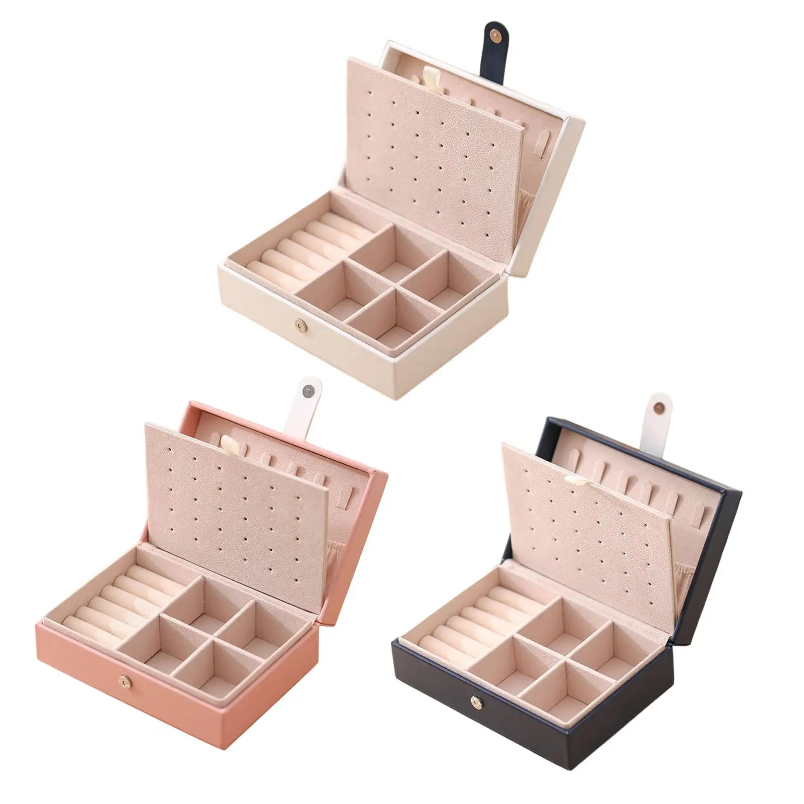 

Jewelry Waterproof Multi-Layer PU Leather Showcase for Earrings