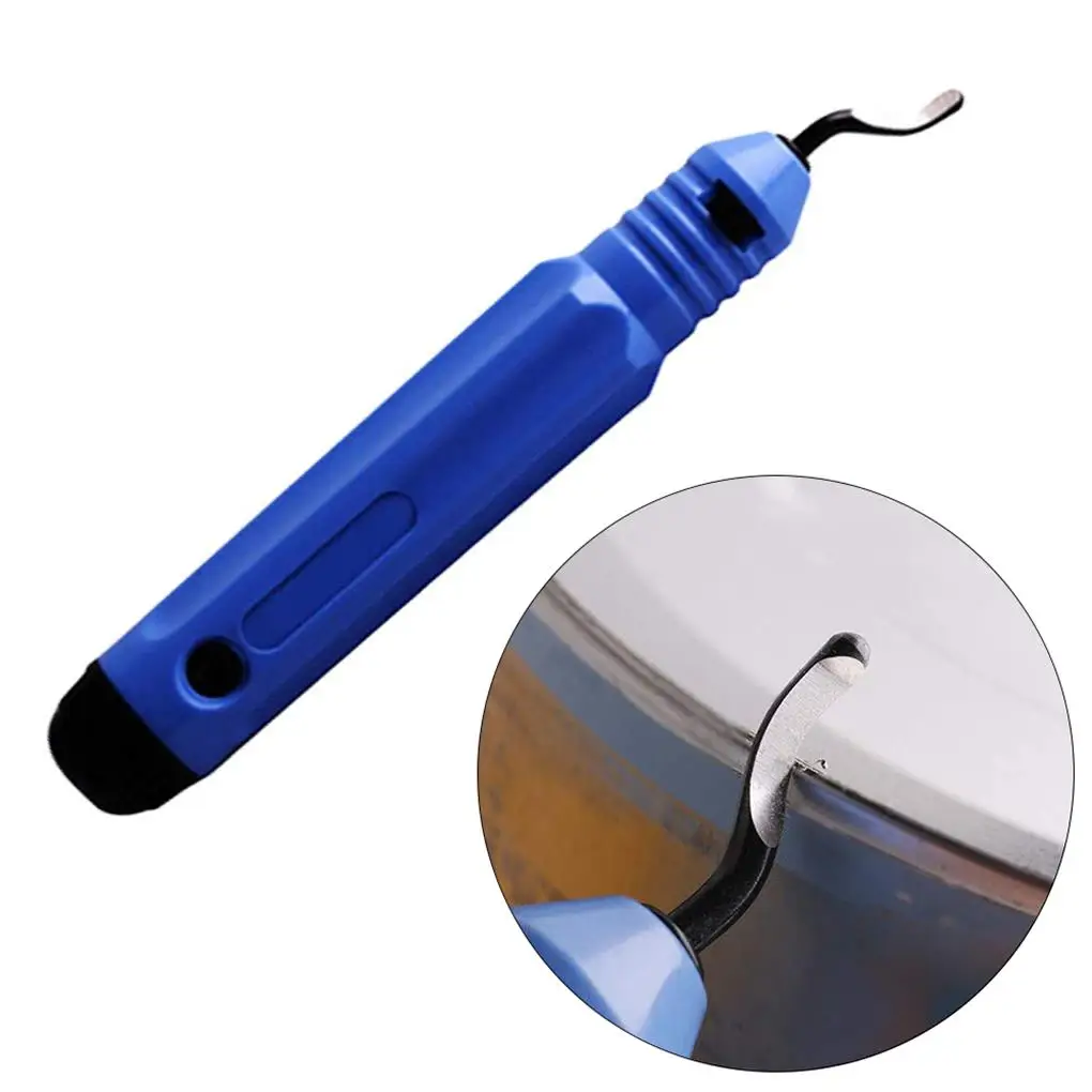 

De-burring Tool with 10 Blades De-burring Blades Practical Burr Remover for Aluminum Copper Steel Metal Plastic PVC