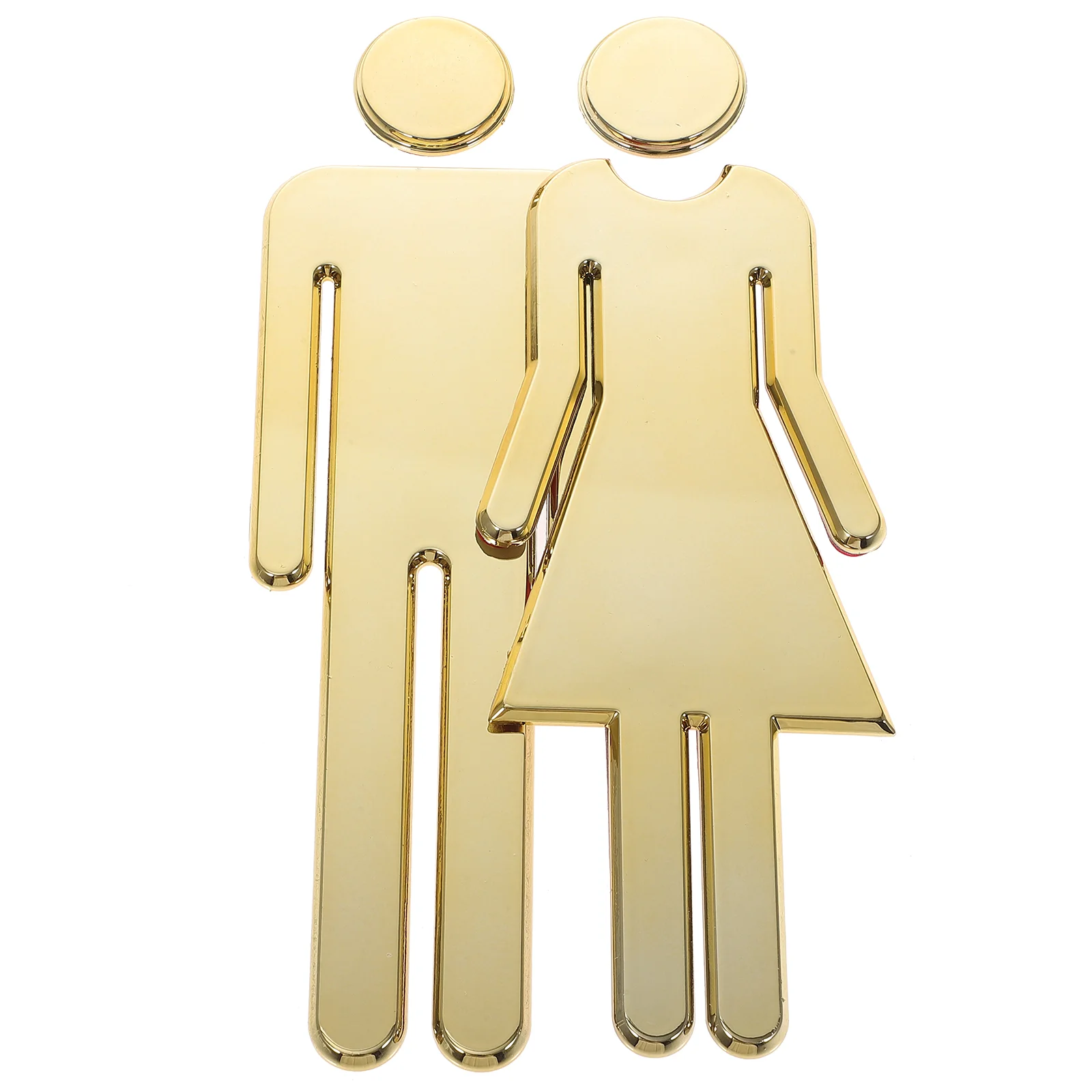 

Sign Restroom Bathroom Signs Door Men S Women Washroom Adhesive Stainless Steel Identification Public