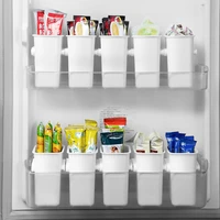 1pc fridge food sort storage box plastic multi use kitchen chopstickes utensils holder bathroom toothbrush toothpaste organizer