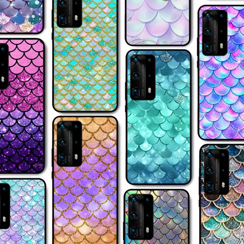 

fish scales Phone Case for Huawei P30 40 20 10 8 9 lite pro plus Psmart2019