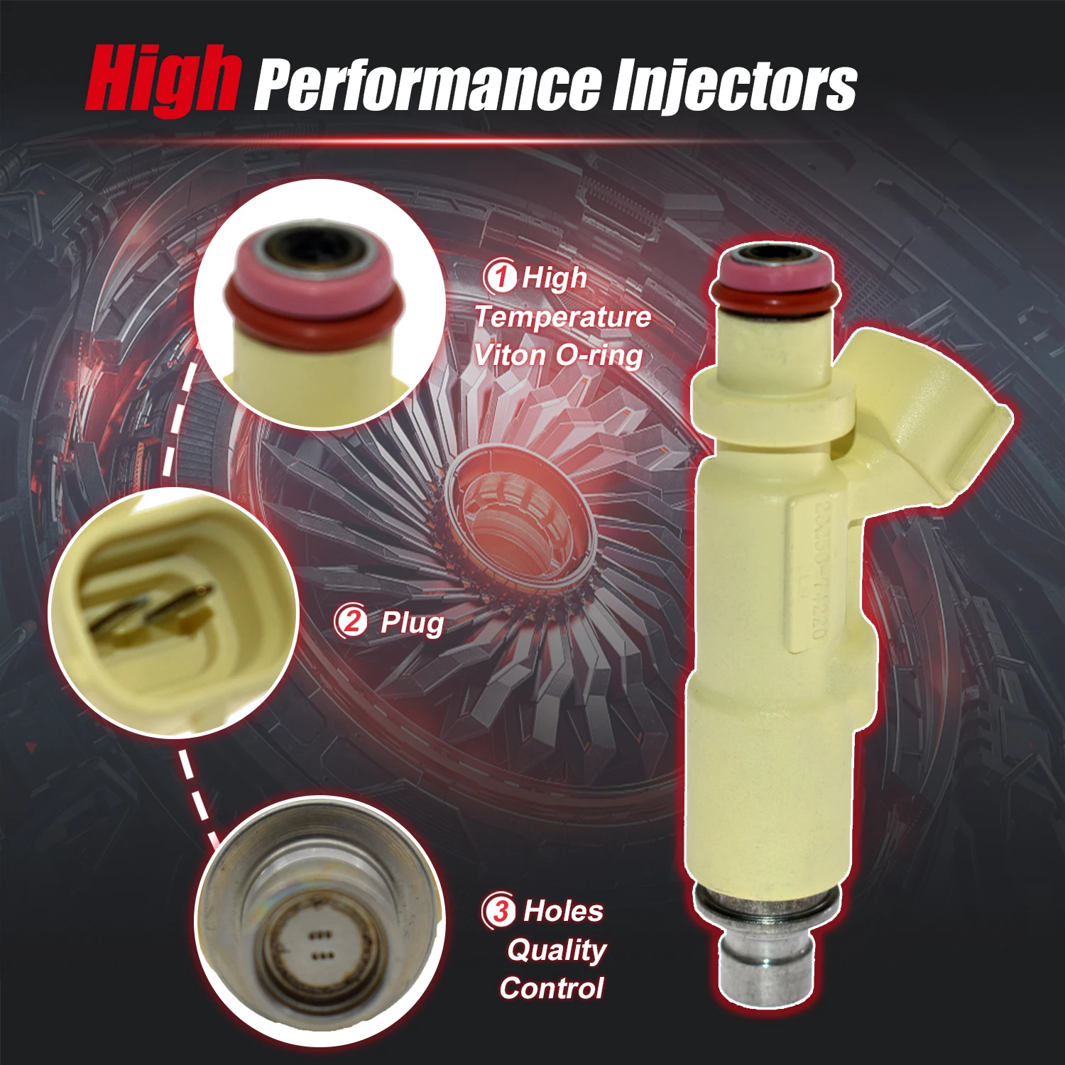 23250-74220 Топливные форсунки для Toyota Altezza Gita SXE10 AEAVF 3SGE SED 2.0L 1998 1999 2000 2001 2002 2003 2004 2005