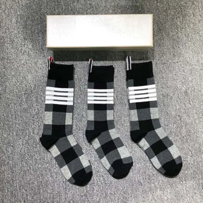 

TB BROWIN мужские носки чулки полосатые хлопковые спортивные повседневные высококачественные носки