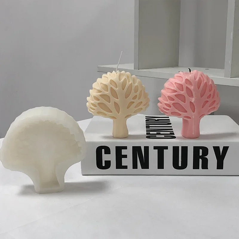 3D Абстрактная силиконовая форма для свечей в виде дерева домашний декор формы