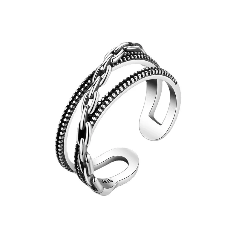 

Vintage Punk Cross Ring for Men Adjustable Opening Couple Wadding Ring Fashion Party Jewelry Accessories Mens Rings