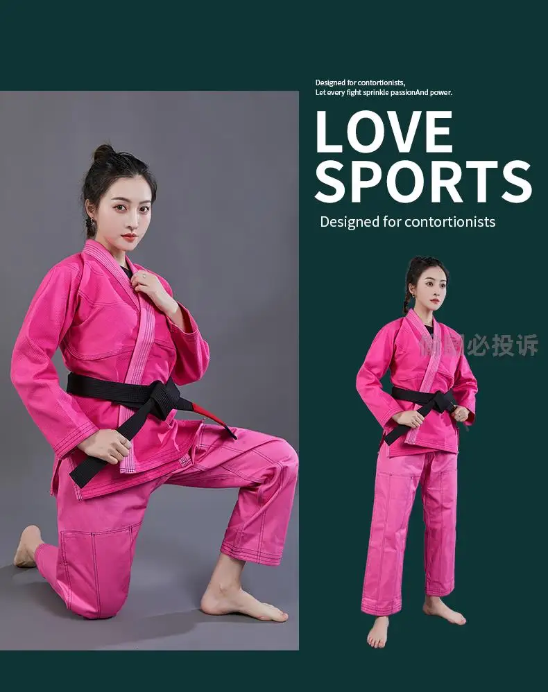 Profesyonel rekabet brezilya Jiu Jitsu Taekwondo Karate Gi BJJ Gi kadın Grappling gi üniforma Judo takım elbise çocuk yetişkin takım elbise