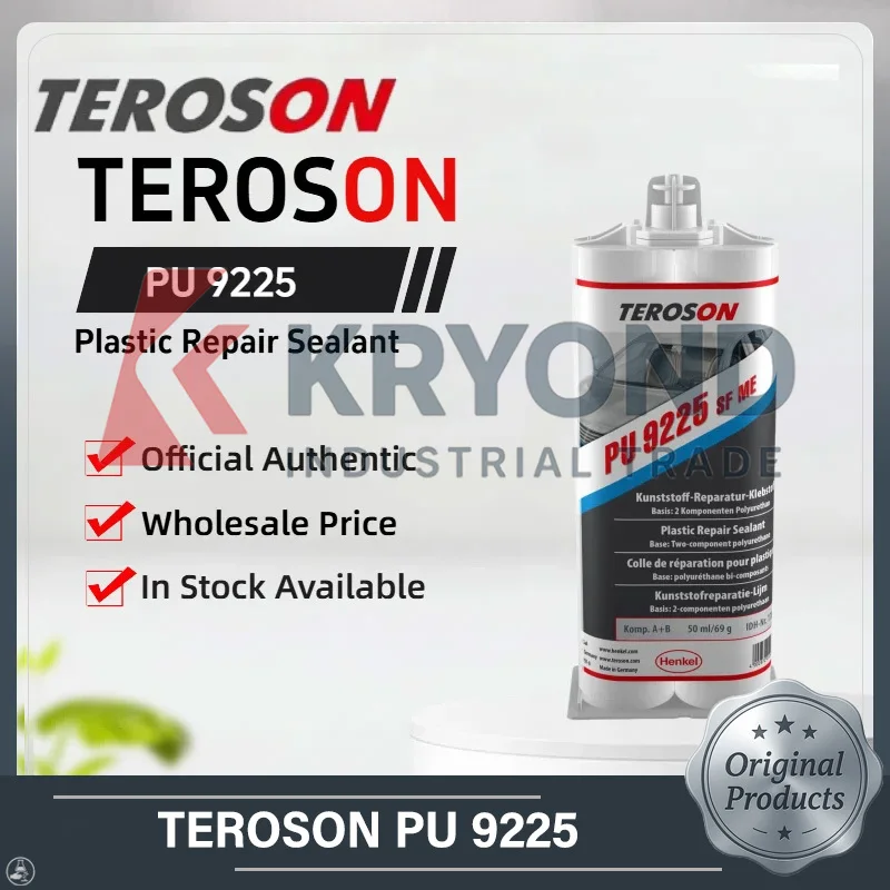 Фото TEROSON PU 9225 пластиковый ремонтный клей сверхбыстрый 2 части полиуретановый герметик для автомобильной панели бампера, исправление трещин, 50 мл №1