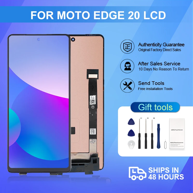 

6.7 Inch XT2143-1 Screen For Moto Edge 20 Lcd Touch Digitizer For Motoroal Edge 20 Display Assembly With Tools Free Shipping