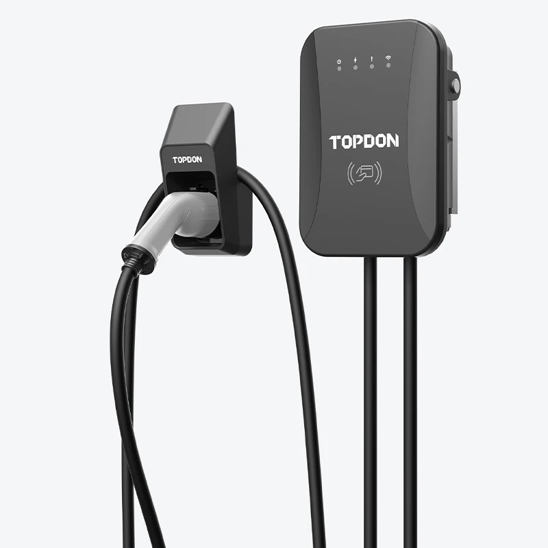 

TOPDON Manufacturer Ocpp Level Type 2 1 3 Phase 32A 16A 7kw 11kw 22kw PluseQ AC Home Fast Charger Station Wallbox EV Car Charger