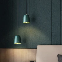 luxury marble pendant light for dinning room home decor hanging lamp white green black stone bedside suspension lighting