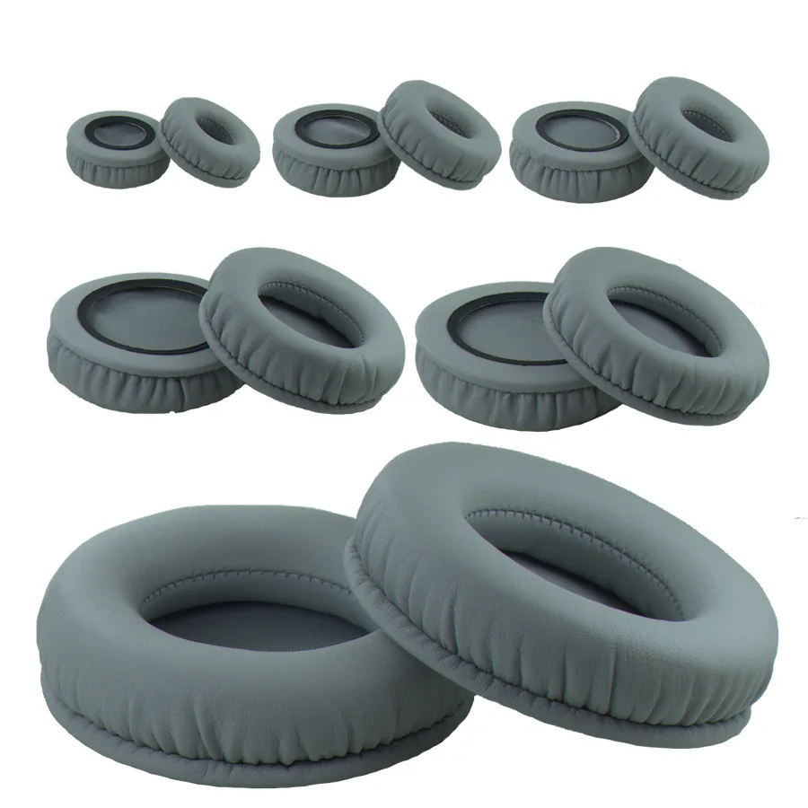 

45mm-110mm Gray Earpads Replacement Soft Memory Foam Ear Pads Cushion 50/60/70/80/90/100mm for Sennheiser for Sony Headphones