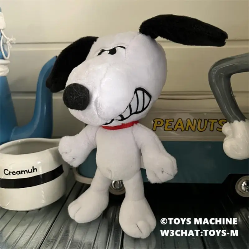 

11.5*11*18Cm Kawaii Snoopy Series Angry Modeling Plush Doll Toy Fashion Household Bedroom Ornaments Anime Cartoon Girls Gifts
