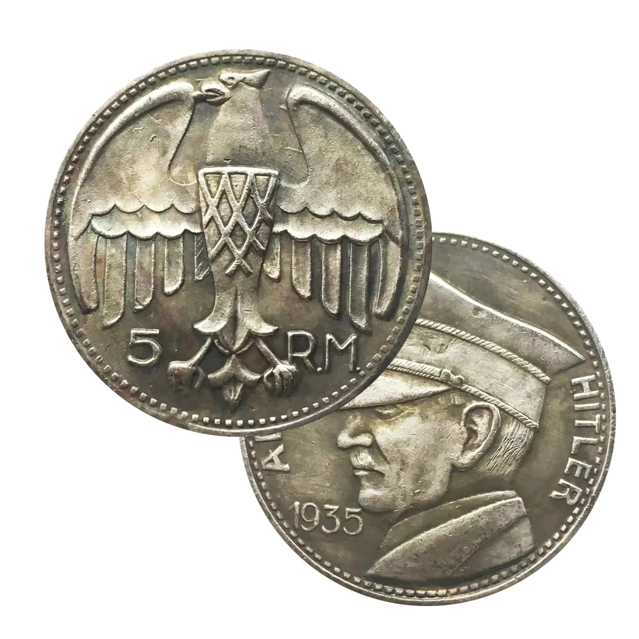 

1935, солдатская шляпа в стиле милитари, монеты, никелевая монета-бродяга, памятные серебряные монеты, домашний декор, карманные монеты для вызова, рождественские подарки