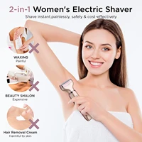 electric razors women hair trimmer face eyebrow mustache beard arm leg armpit bikini cordless portable hair clipper wet dry