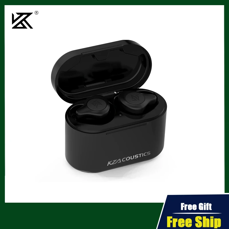 

KZ S2 TWS Wireless Audiophile Headphones Touch Control Bluetooth 5.0 Earphones AAC Support Headset Earplug EDX Z1 Z2 ASX ZAX