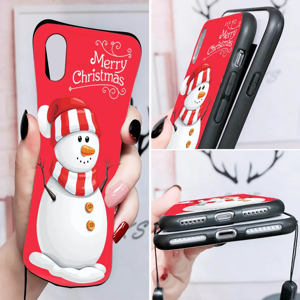 D-7 Merry Christmas Mickey Stitch Cover for Realme 8 8I 9I C11 C20 C20A C21 C21Y C25Y C25S C25 C12 C30 C31 C33 Pro Black Case