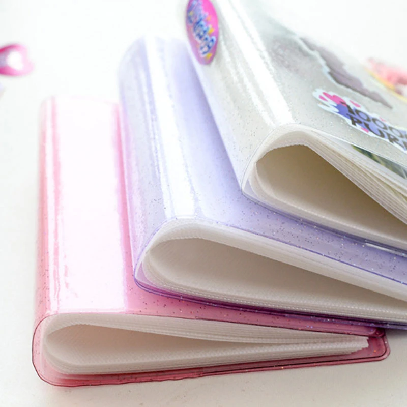 Альбом для фотографий с 36 карманами Мини 3 дюйма, прозрачный, для хранения фотографий, карточки Kpop Idol, сумочка для хранения блесток, держатель фотокарт, книга для коллекции.