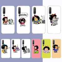 yndfcnb mafalda phone case for samsung s21 a10 for redmi note 7 9 for huawei p30pro honor 8x 10i cover