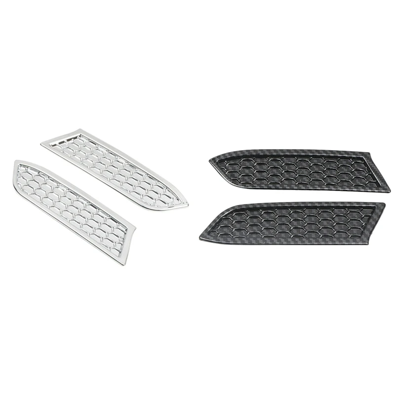 

Car ABS Front Headlight Honeycomb Style Cover Trims 2Pcs for Toyota Tacoma 2016-2020