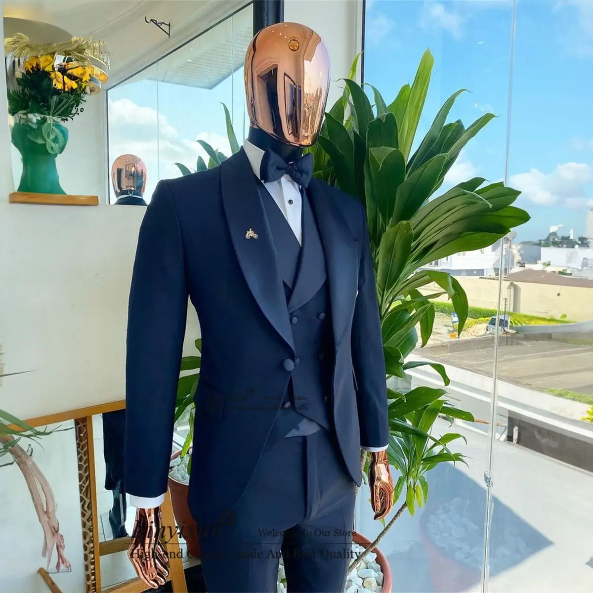 

Красивые мужские облегающие костюмы из 3 предметов, Свадебный костюм для жениха, блейзер для выпускного вечера, мужские брюки, наряд, костюмы для мужчин