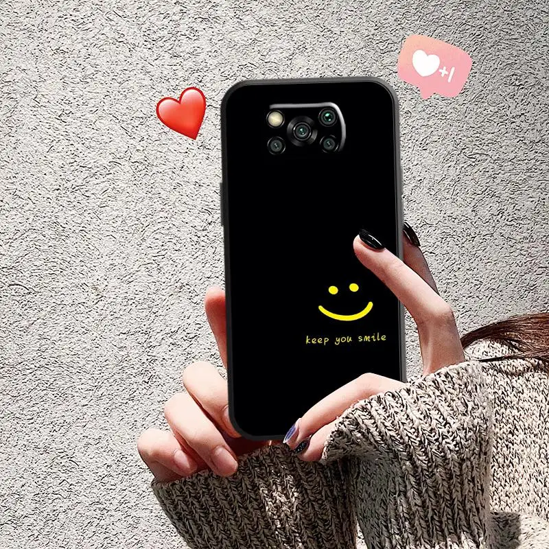 

Cartoon Smiley Phone Case For XiaoMi 11 10 9SE 11 Pro Note Lite 10S CC9e Ultra Mi CC9 Wgey Cartoon Talkie Luxury Coque Slot